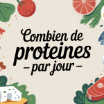 Balance de cuisine avec aliments riches en proteines