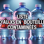 liste eau en bouteille contaminée 2024 bouteilles plastique contamination
