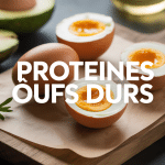 œufs durs coupés protéine œuf dur