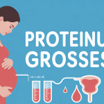 illustration medicale proteinurie grossesse femme enceinte silhouette tube a essai