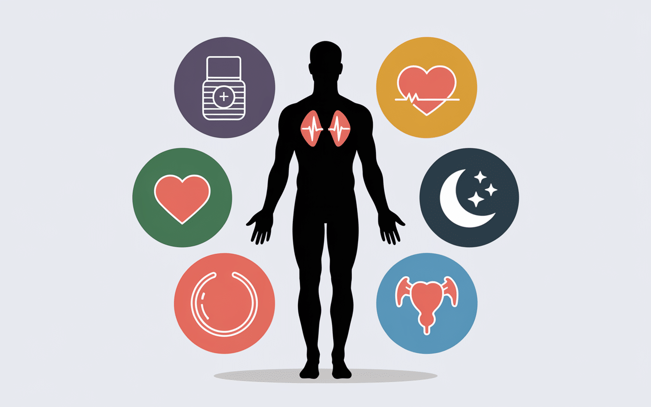 Silhouette icônes effets secondaires 40 mg cortisone