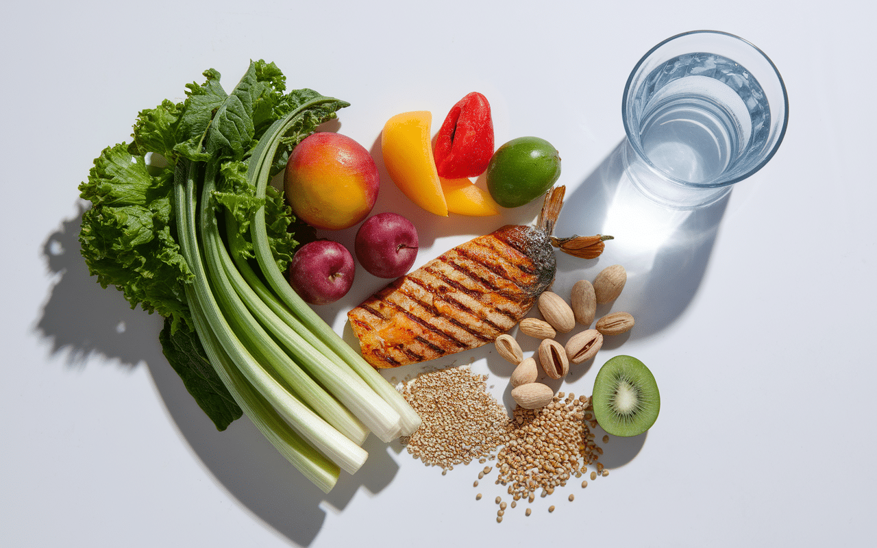 Aliments sains pour visage mince