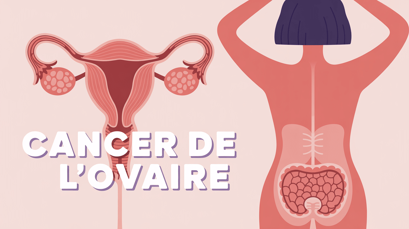 Illustration stylisée cancer de l'ovaire