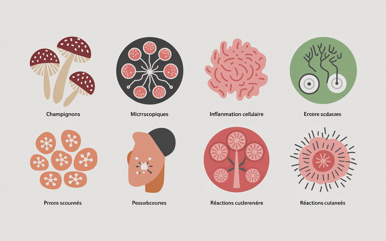 Diagramme causes de croûtes sur cuir chevelu