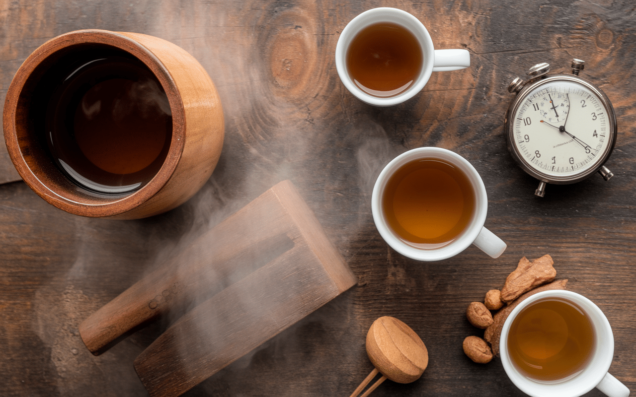 Préparation tisane clou de girofle