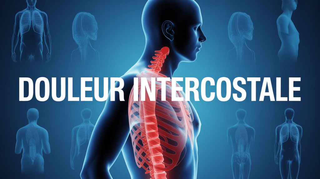 Illustration douleur intercostale silhouette humaine