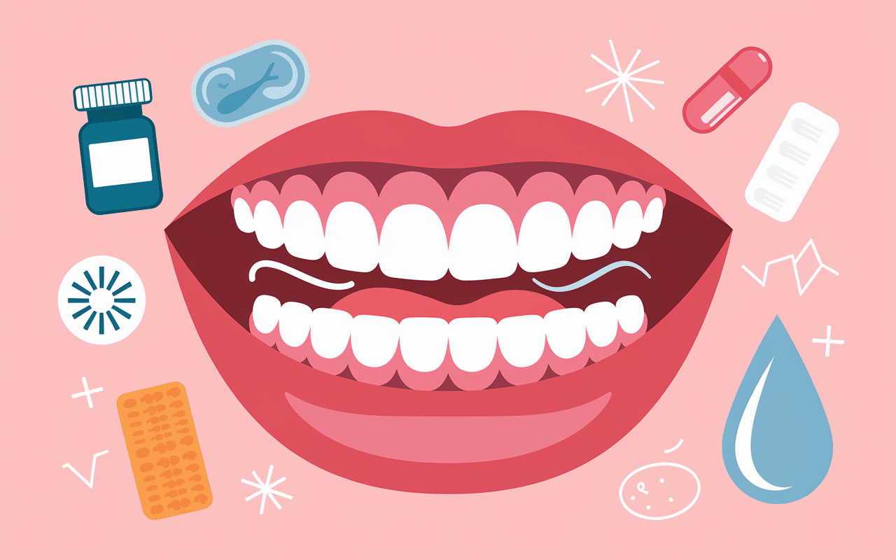 Schéma causes bouche sèche