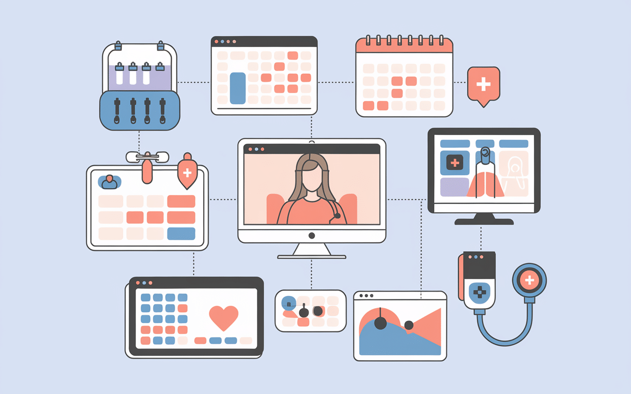 Diagramme interconnecté des modules Netsoins