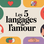 Illustration moderne des 5 langages de l'amour