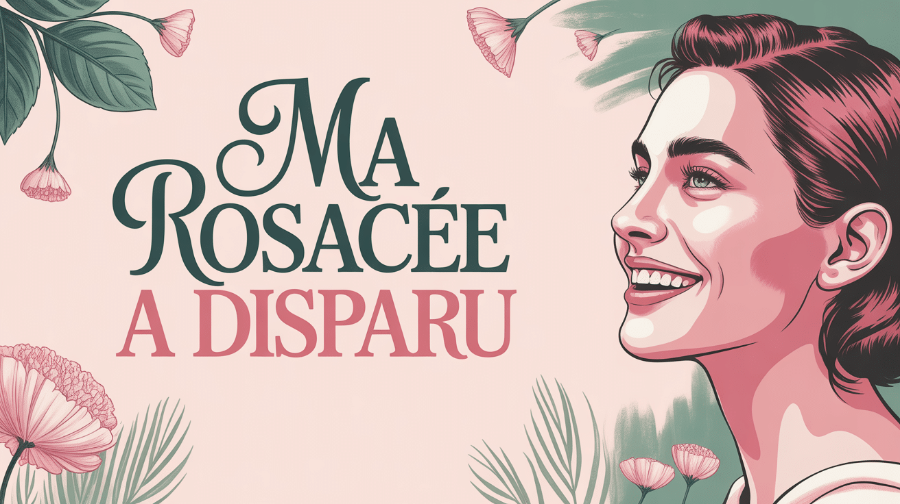 portrait femme peau éclatante rosacée disparue