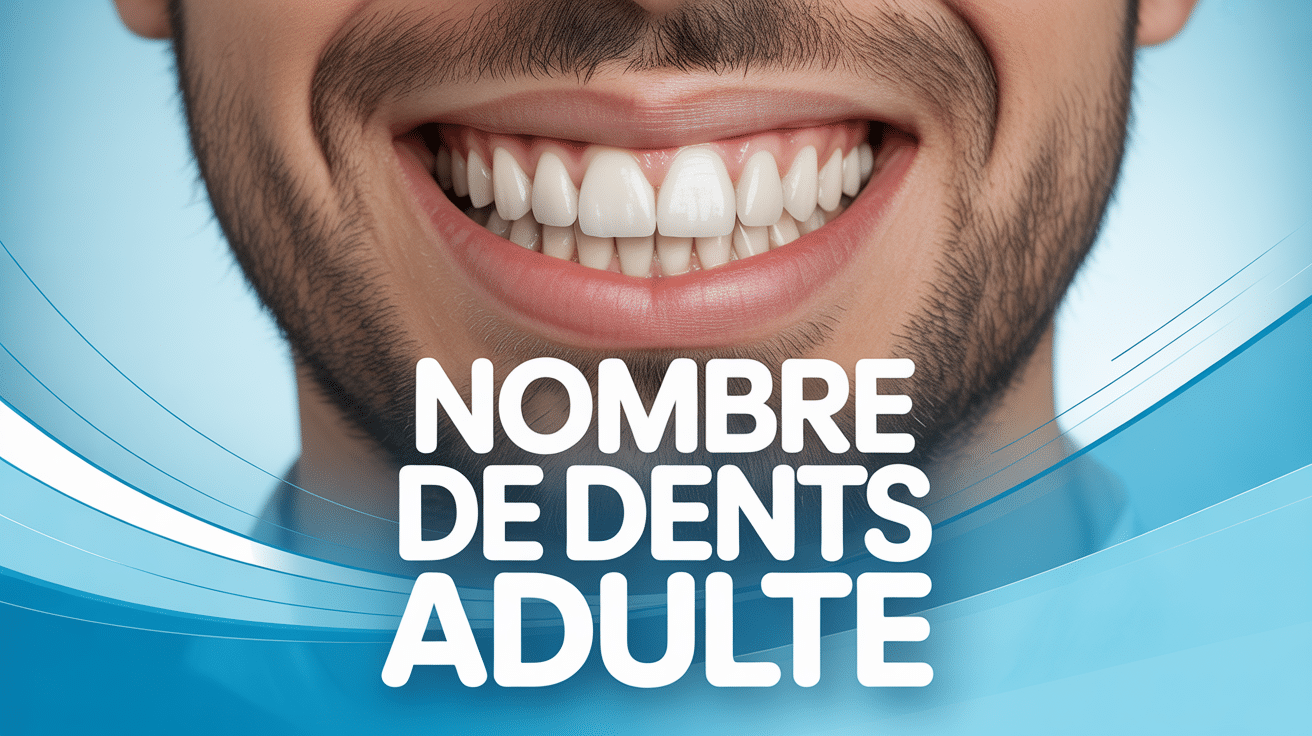 Sourire dents blanches nombre de dents adulte