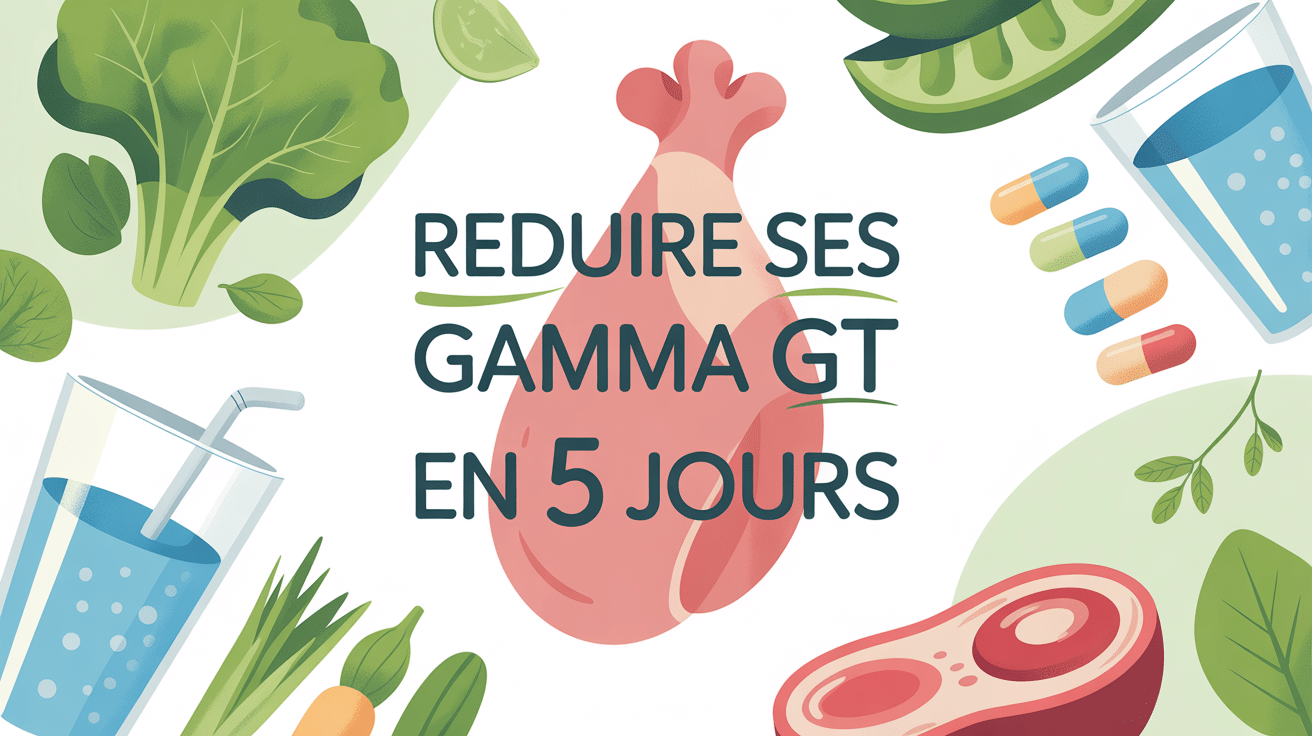 Illustration santé réduire gamma GT en 5 jours