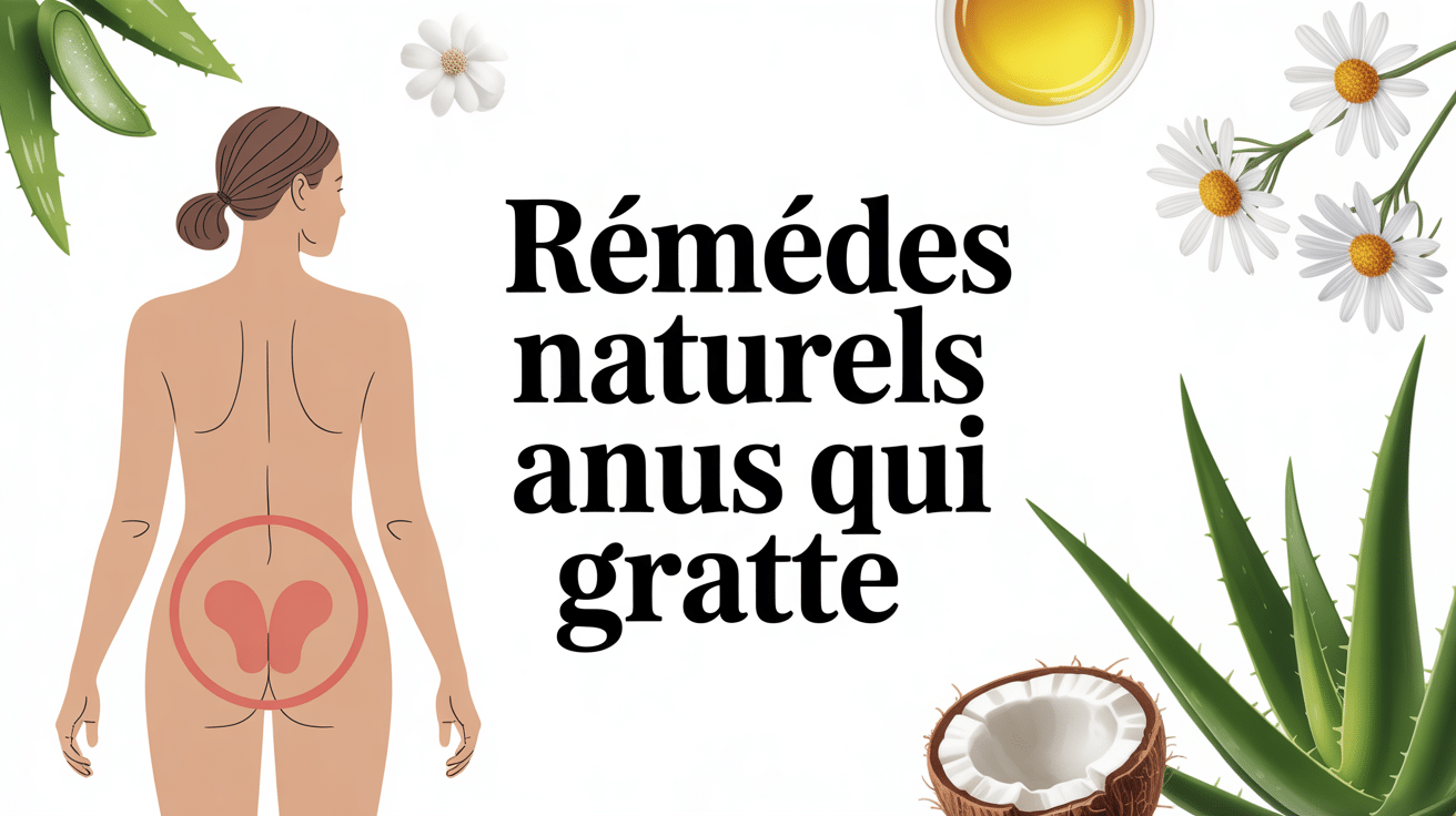 illustration remèdes naturels pour anus qui gratte