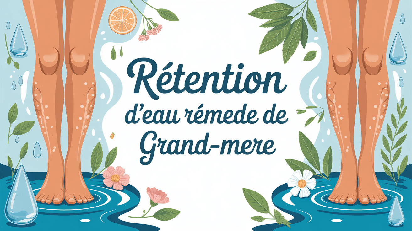 Illustration rétention d'eau et remèdes naturels