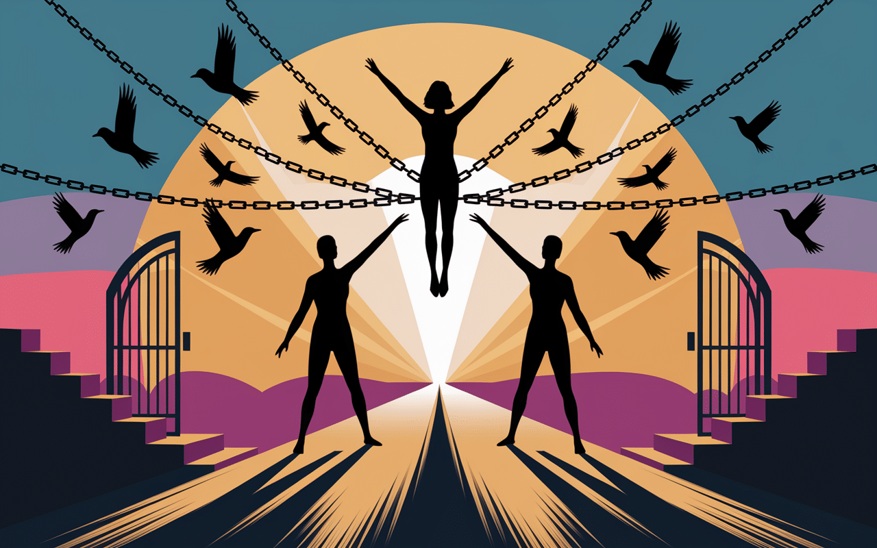 Silhouettes brisant le triangle de Karpman