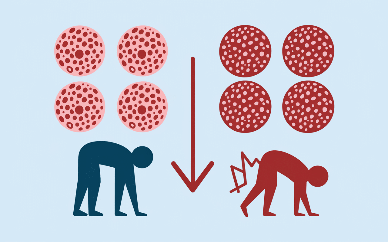 TCMH bas prise de sang globules rouges illustration
