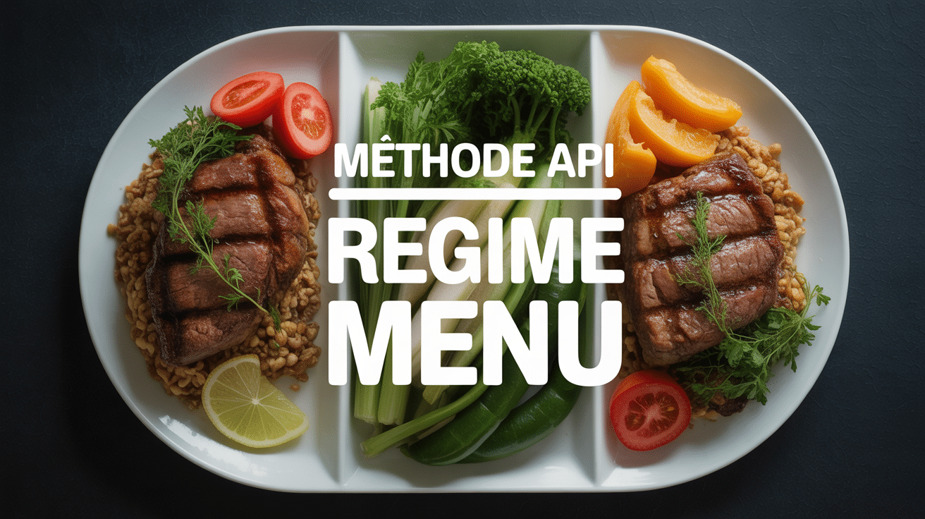 assiette divisée trois aliments méthode api régime menu