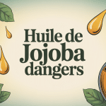 huile de jojoba danger bouteille illustration
