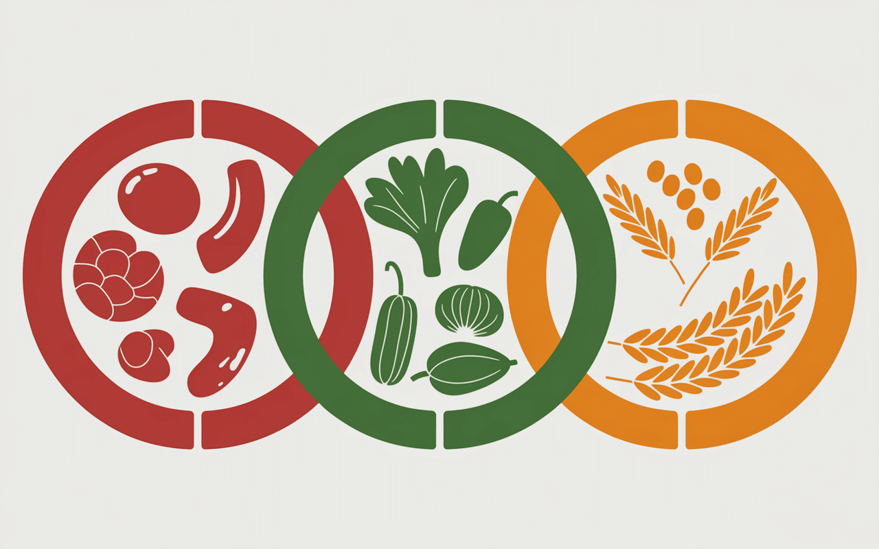 infographie trois groupes méthode api régime menu