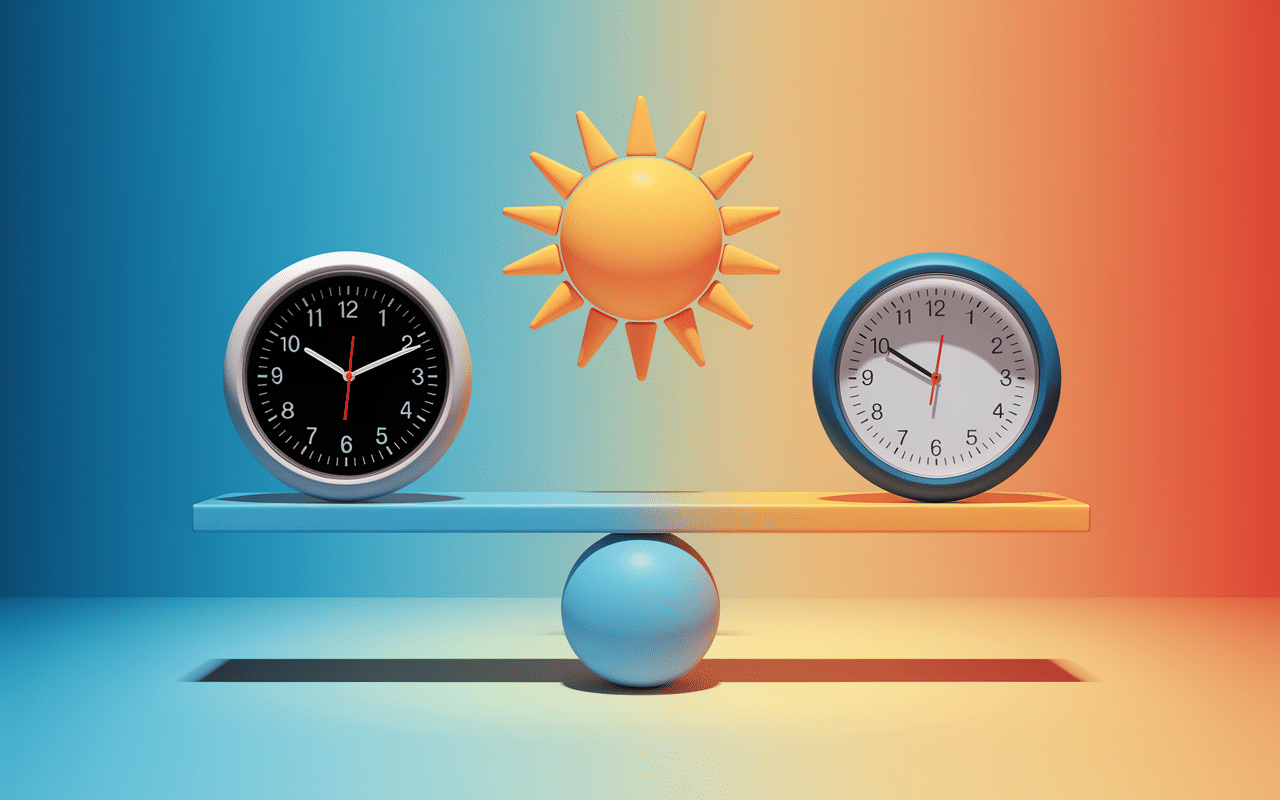 Balance entre 20 minutes d'UV et heures au soleil