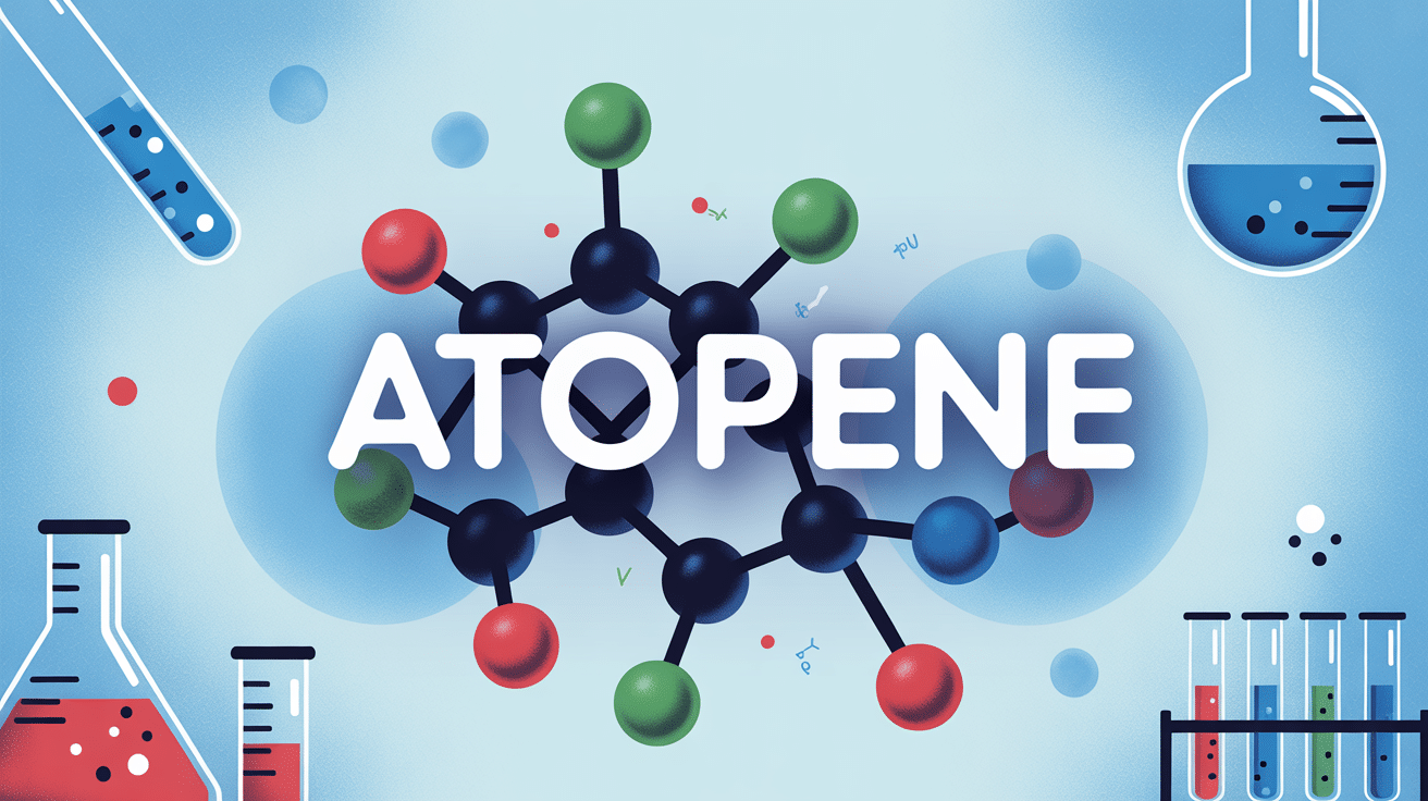 Illustration molécule atopene laboratoire