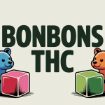 bonbon thc composition artistique oursons feuilles cannabis
