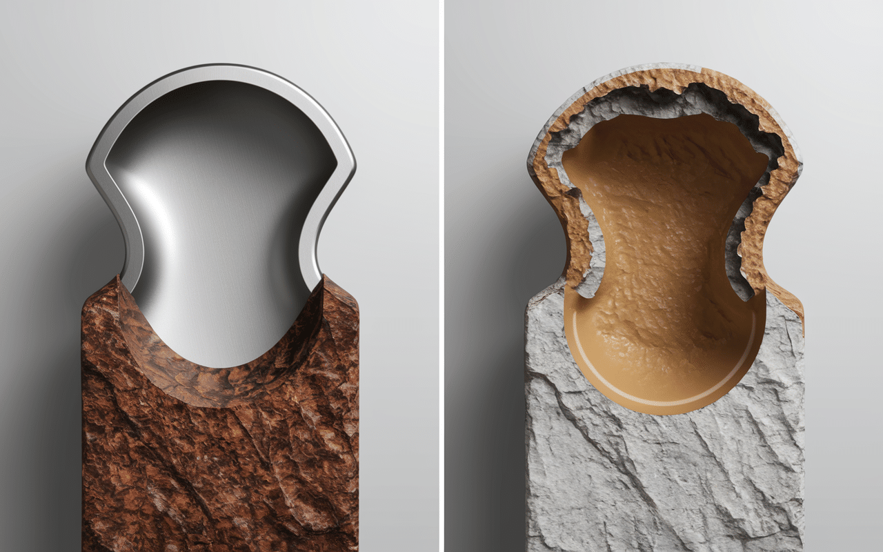 Carie ou tache comparaison dents coupe transversale