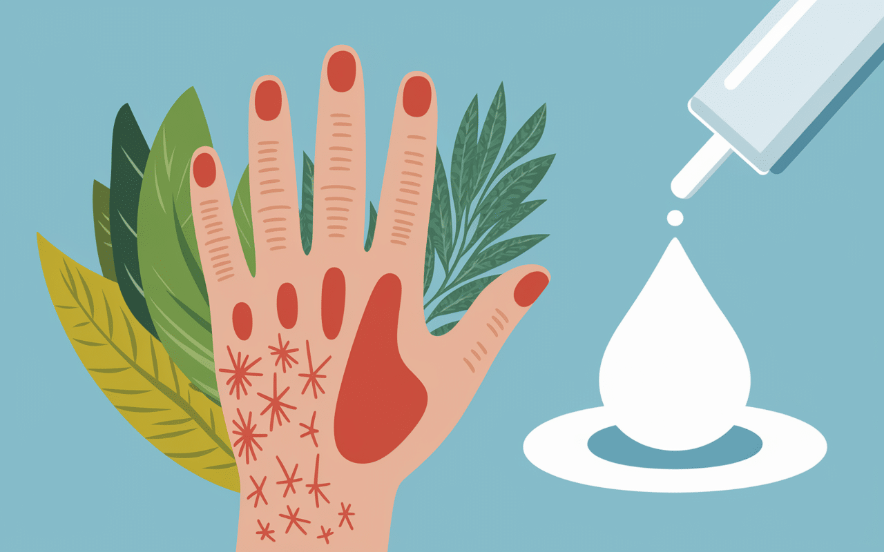 Danger de la figue main rougeurs latex figues allergie