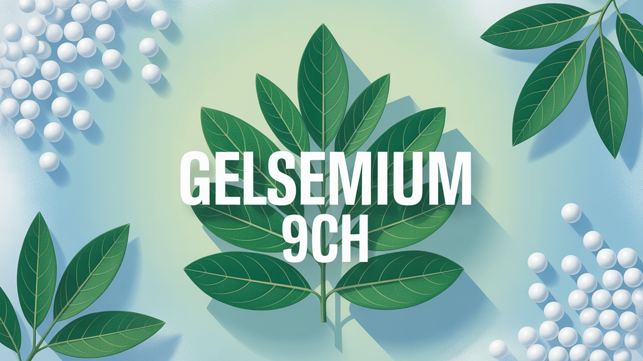 gelsemium 9ch granules plante médicinale illustration