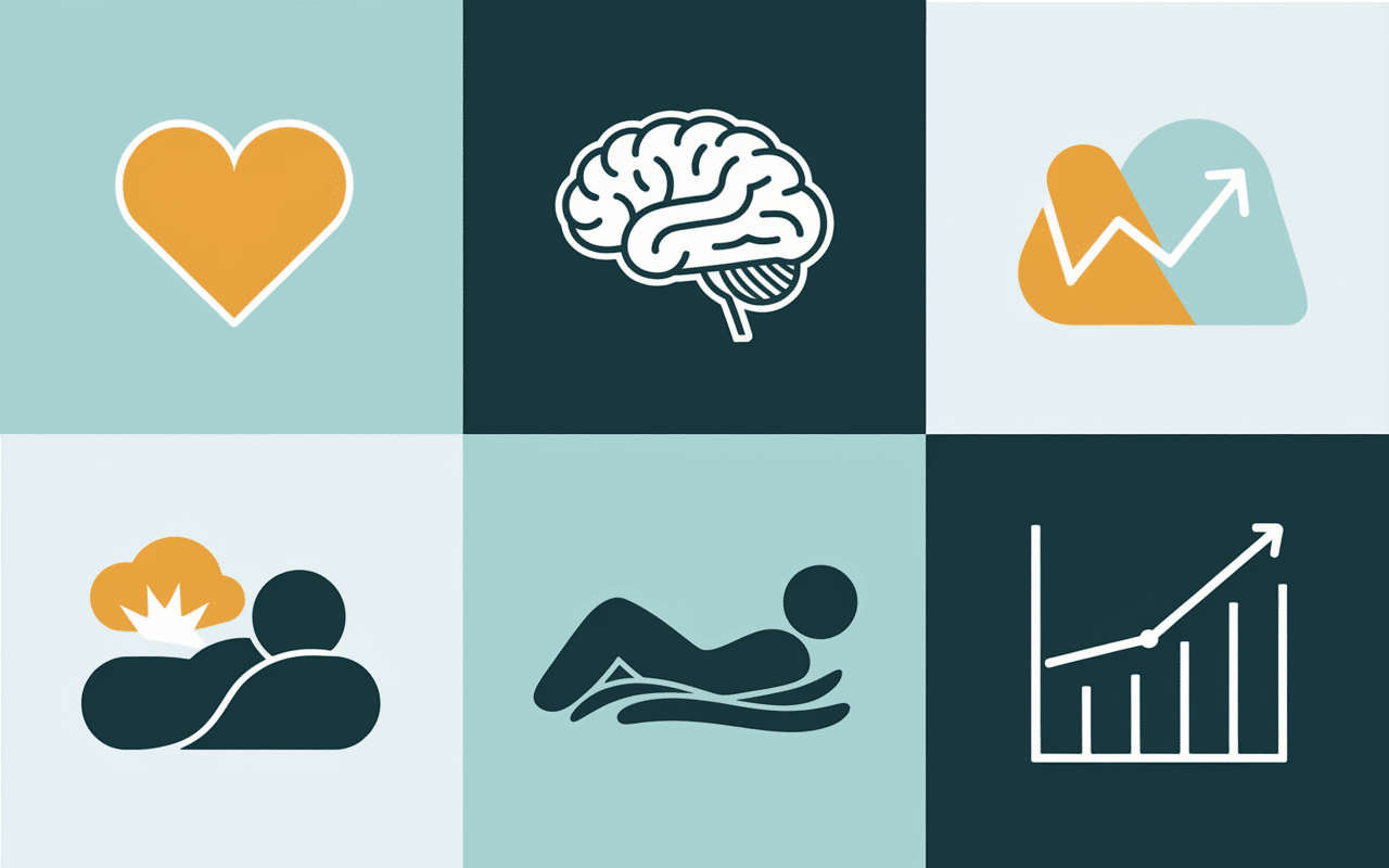 Bienfaits grounding infographie stress sommeil bien-être