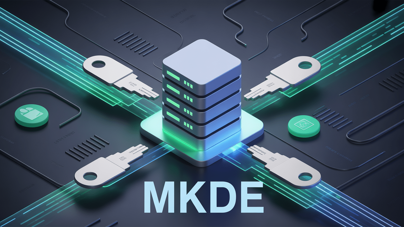mkde illustration serveur central clés sécurité