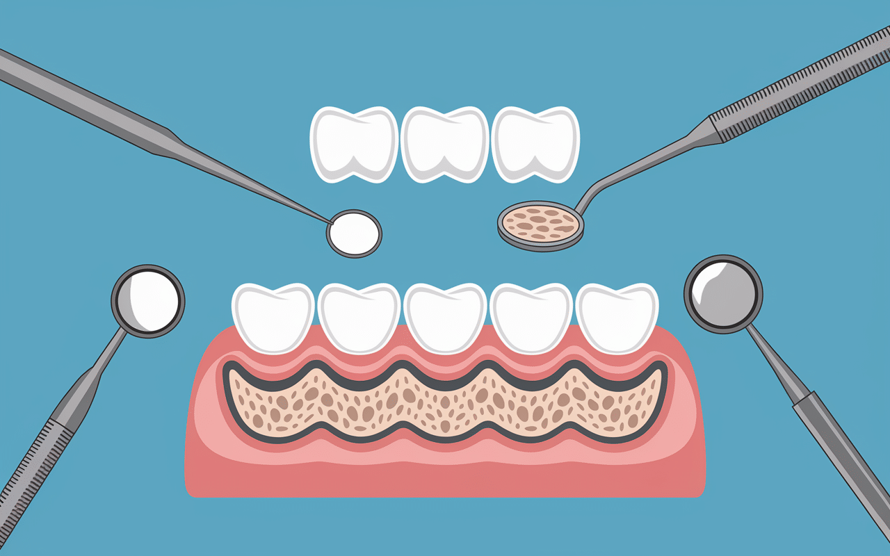 Coupe molaire avec onlay dentaire en céramique