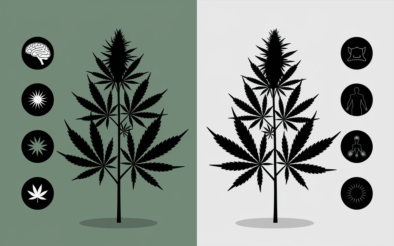 Sativa and comparaison effets entre indica et sativa