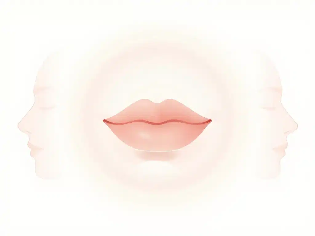 schéma propre de l’arc de cupidon et philtrum