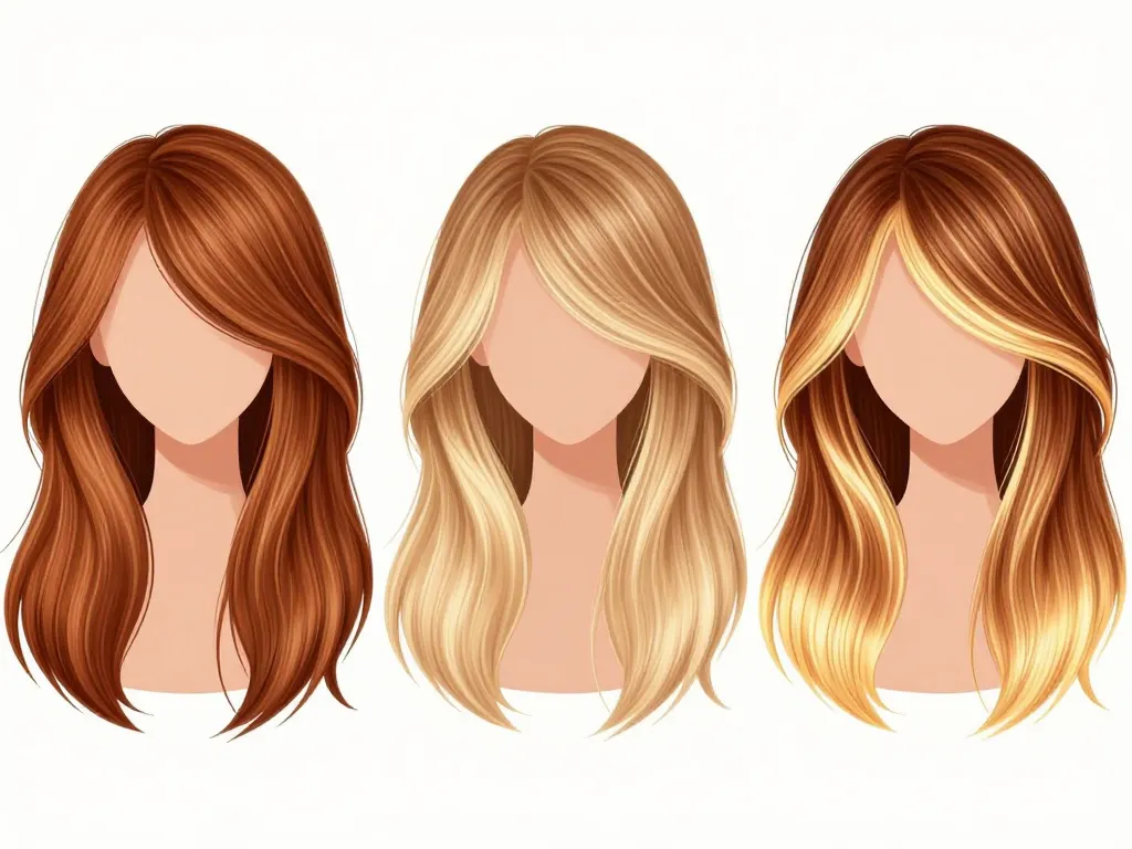 Comparatif techniques de balayage blond sur châtain