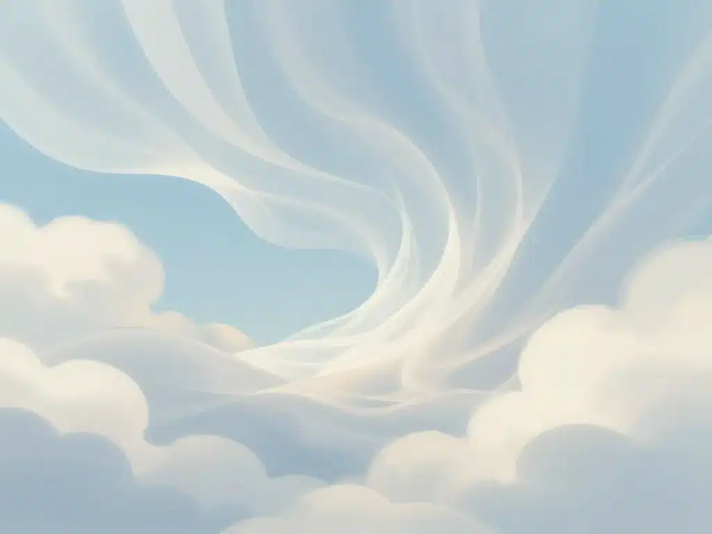 Définition visuelle billowy, nuages, rideau, vague