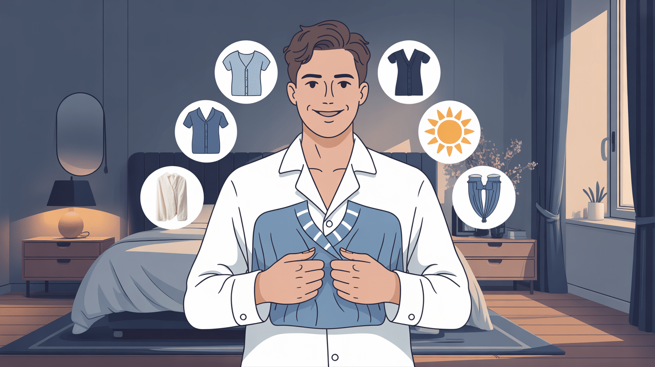 chemise de nuit homme confort thermorégulation élégante