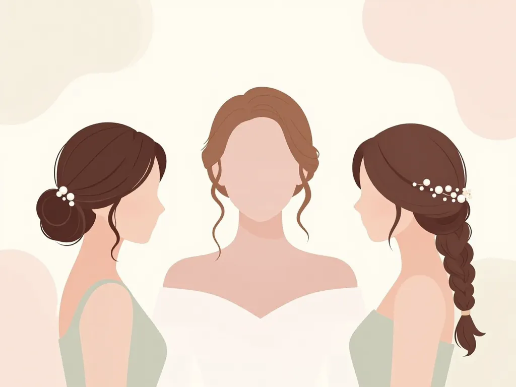 coiffeur demoiselle d honneur styles harmonises avec la mariee