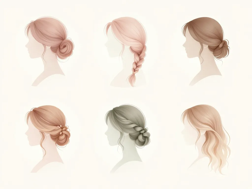 coiffure bohème mariage en 4 styles : chignon, tresse, demi-attache, cheveux lâchés