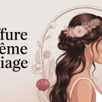 coiffure bohème mariage avec tresses, ondulations et accessoires fleuris