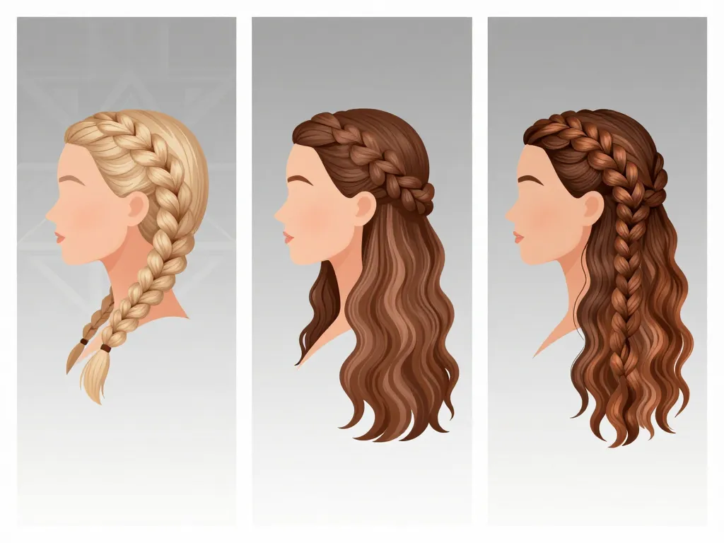 coiffure viking femme courte mi-longue longue avec tresses