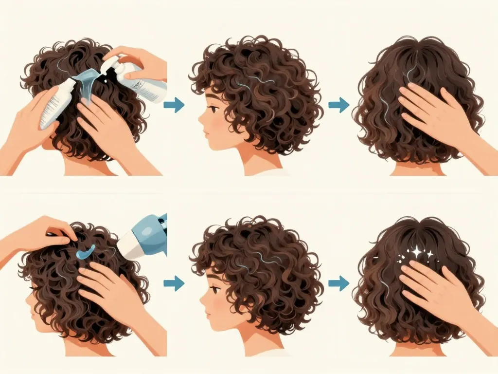 Étapes de coiffage coupe courte pour cheveux épais et frisés