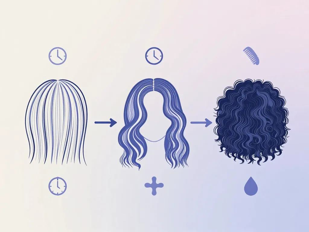 Schéma coupe courte pour femme forte adaptée aux cheveux fins épais bouclés et au rythme d’entretien