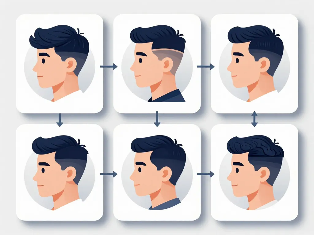 coupe de cheveux homme mi long dégradé selon visage et cheveux