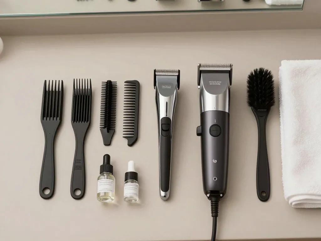 Tondeuse, sabots et accessoires pour coupe militaire