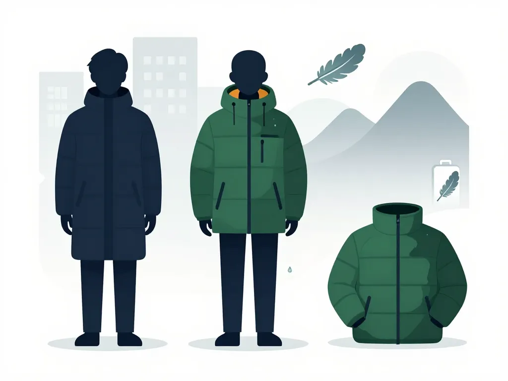 doudoune marque silhouettes ville montagne voyage