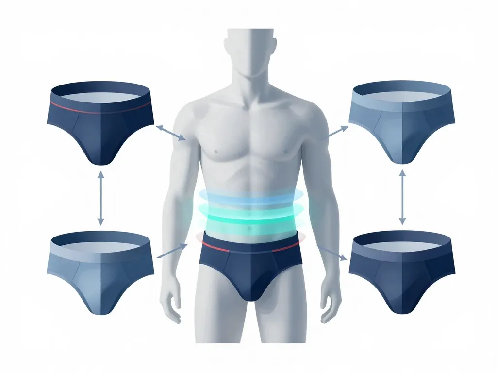 schéma choix jockstrap homme morphologie maintien