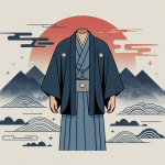Illustration kimono homme moderne entre tradition et mode