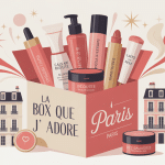 illustration de la box beaute la box que j adore paris ouverte avec produits