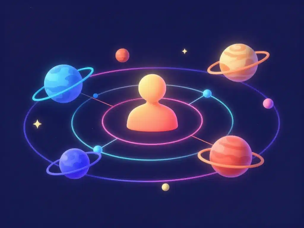 métaphore visuelle de l’écosystème en ligne de lola palacios